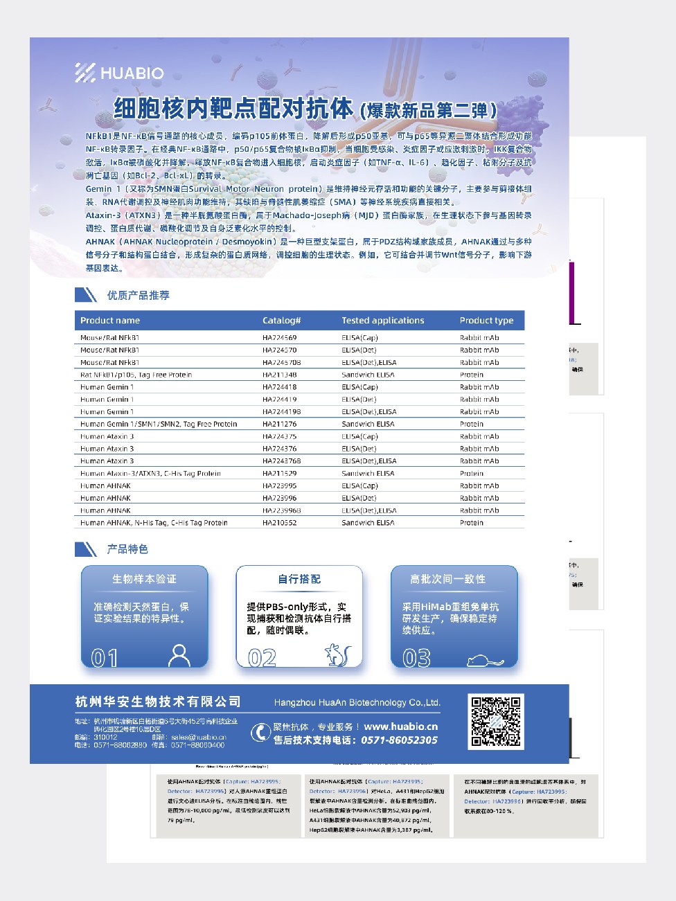 细胞核内靶点配对抗体（爆款新品第二弹）
